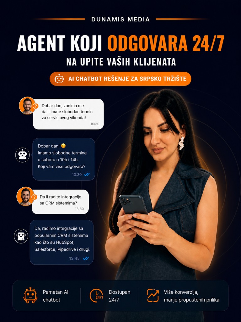 AI chatbot — agent koji odgovara 24/7